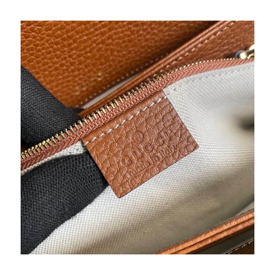 Gucci Horsebit 1955 Small Bag in Blue Denim view 10
