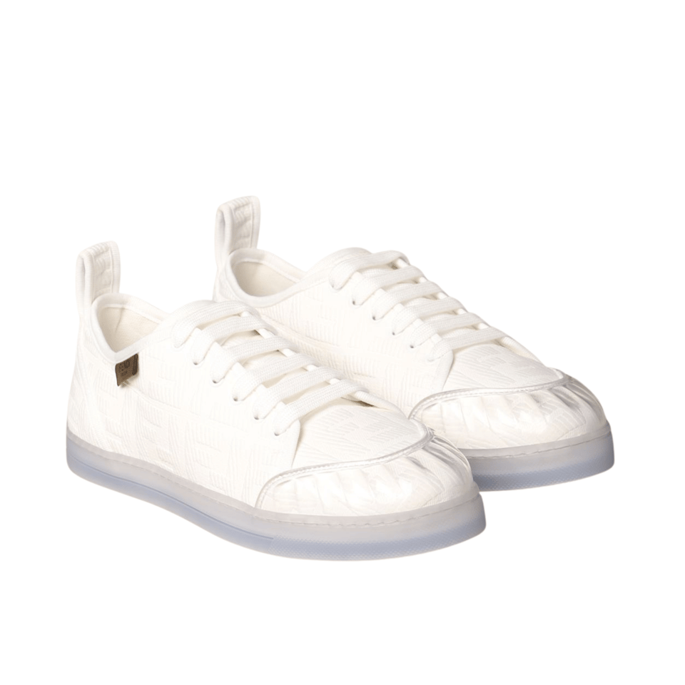Fendi Corda Low Top Sneaker Tess Canvas White 8E7083Abn4F0Qa0 view 2