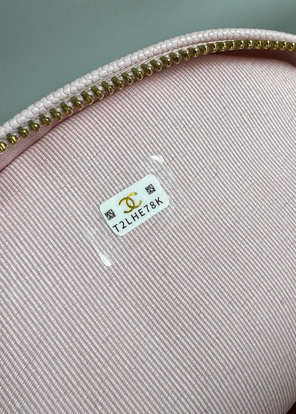 Chanel Mini 18 Backpack Pink Caviar Light Gold Hardware view 8