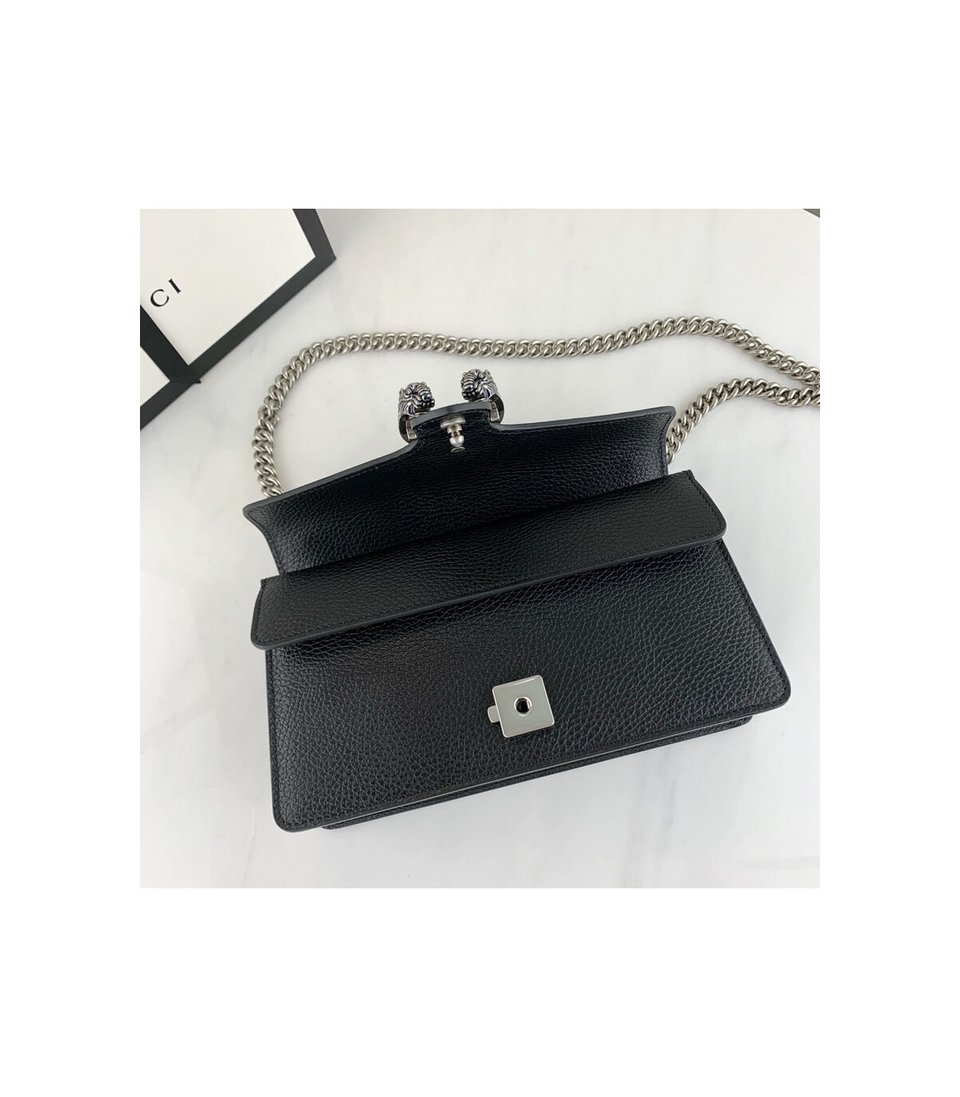 Gucci Dionysus Small Shoulder Bag in Black Leather view 10