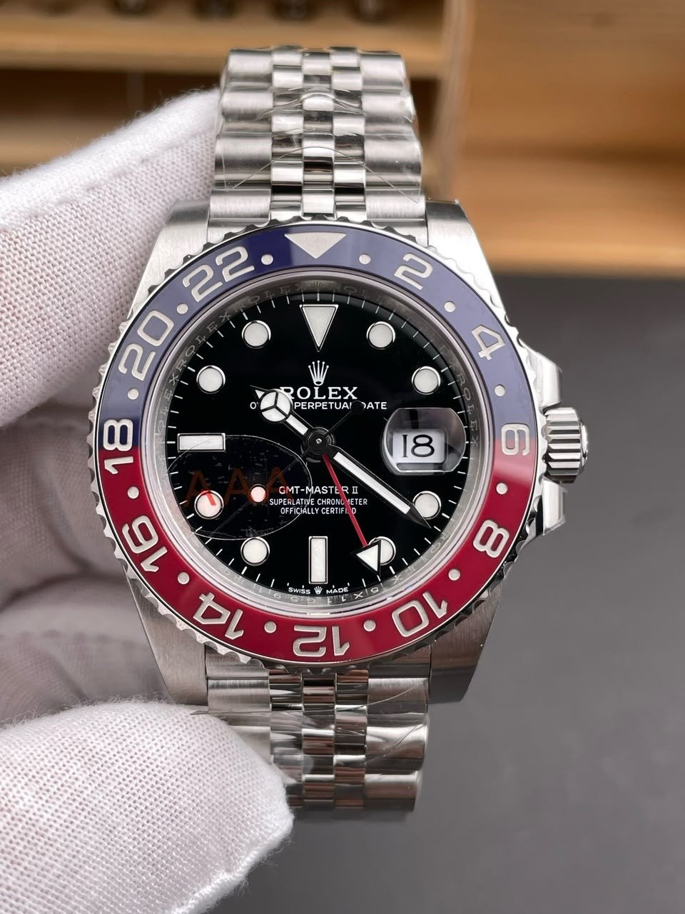 [Super Clone] Rolex GMT-Master II 40mm Black Dial 126710BLRO “Pepsi” Jubilee view 3