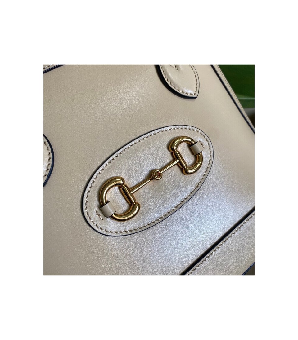 Gucci Horsebit 1955 Small Top Handle Bag in Wheat Leather view 6