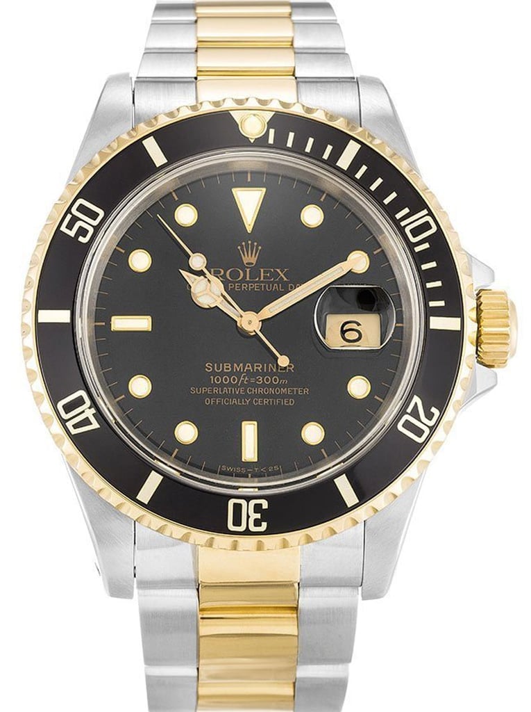 Rolex Submariner 40mm Black Dial 16613 view 2