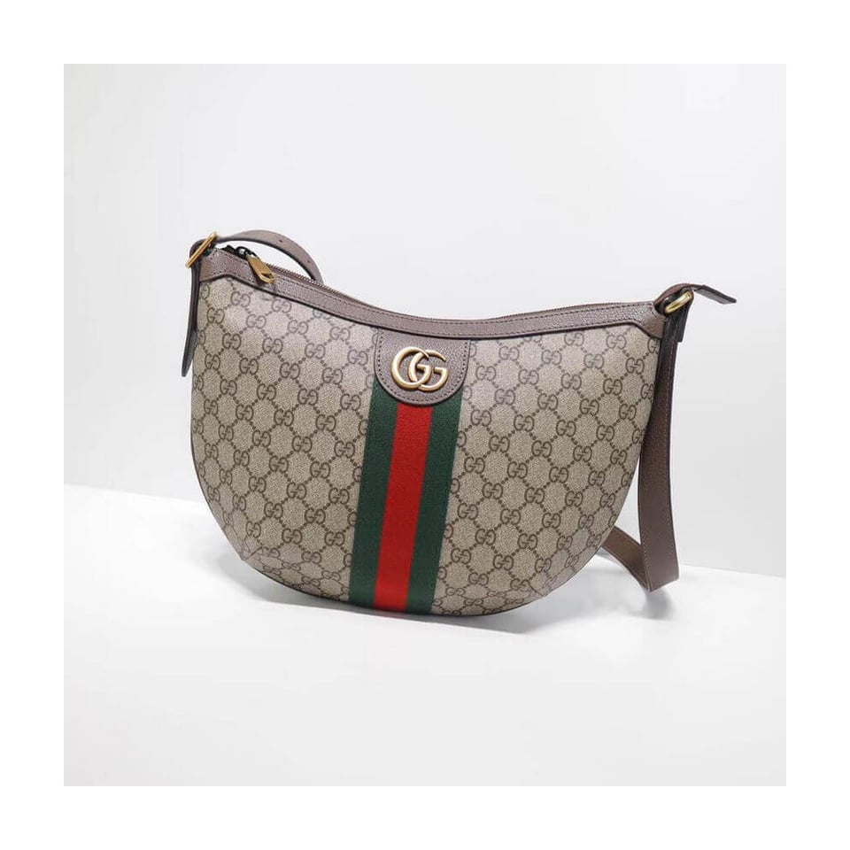 Gucci Ophidia GG Small Shoulder Bag Brown view 3