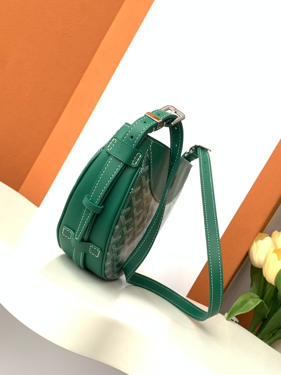 Goyard Hirondelle Bag – Bagistry Closet 25cm Green view 4