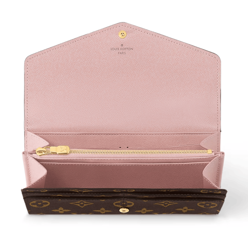 Louis Vuitton Rose Ballerine Sarah Wallet For Women 19cm M62235 view 4