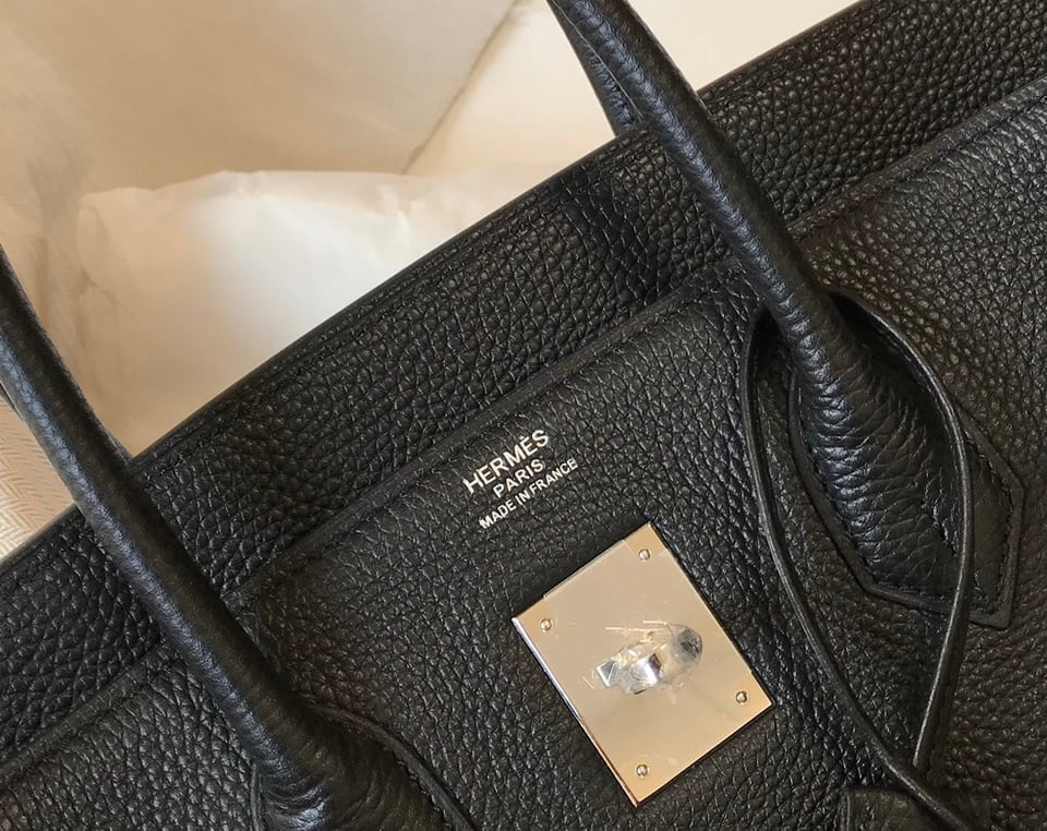 Hermes Birkin 35Cm Bag Black Togo Silver Hardware view 4