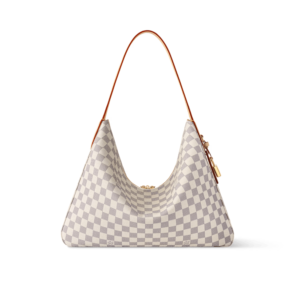 Louis Vuitton Slouchy MM Shoulder Bag Damier Azur 40cm/15.7in N00126 view 4