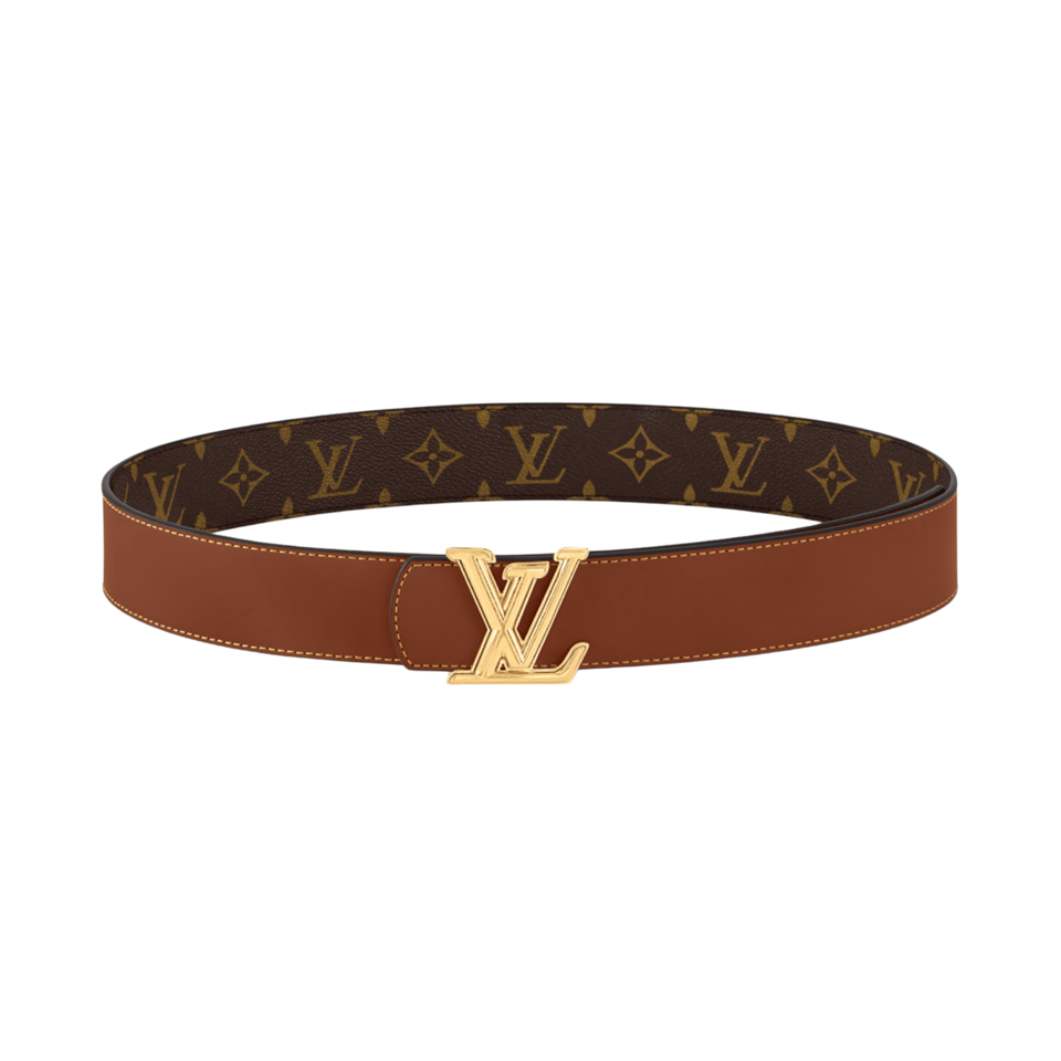 Louis Vuitton LV Gold Hardware Dimension 40mm Reversible Men Belt M8845S view 4