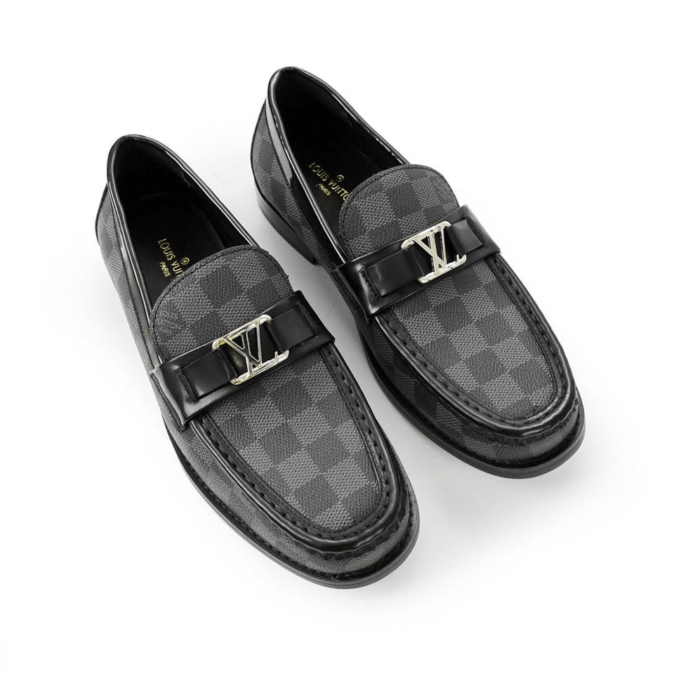 Louis Vuitton LV Monte Carlo Mocassin Damier Black Loafers for Men view 3