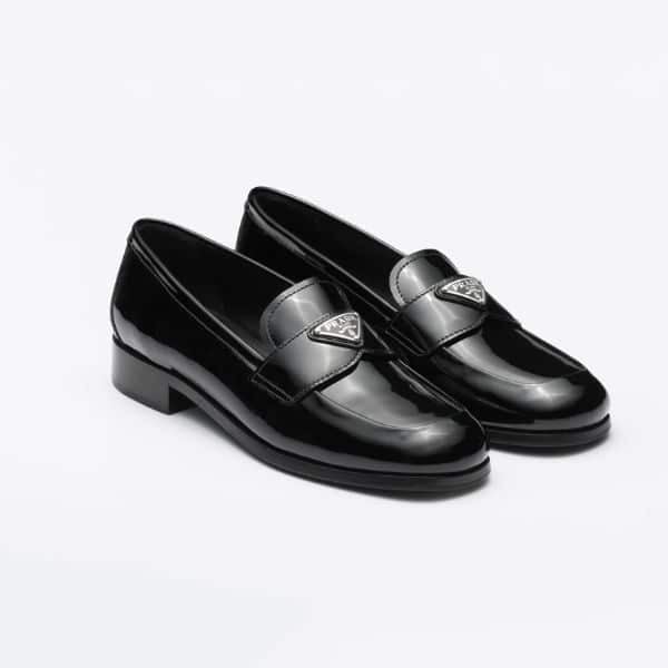 Prada Patent Leather Loafers Black 1D902M069F0002F025 view 2