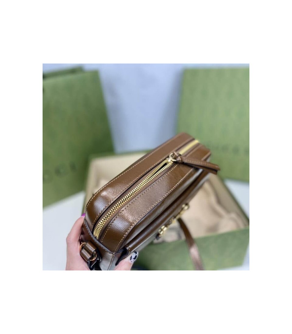 Gucci Horsebit 1955 Small Leather Shoulder Bag view 10
