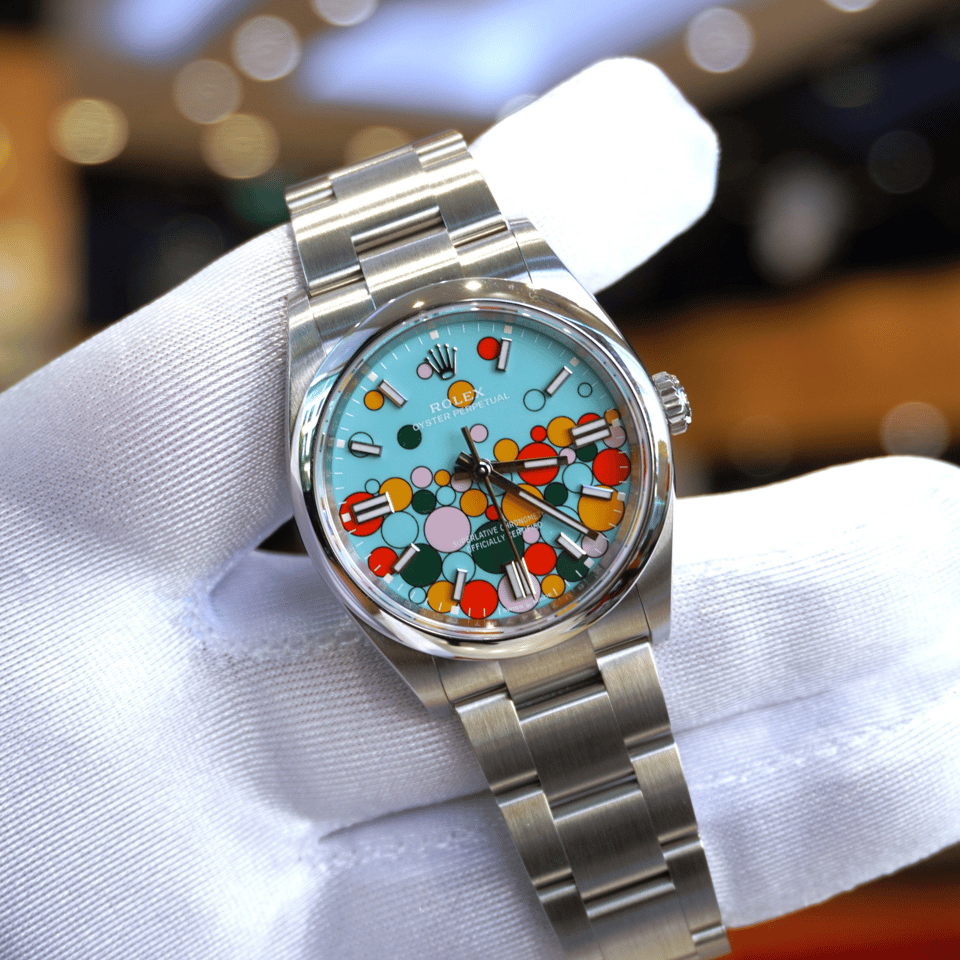 Rolex Day-Date 36 mm Turquoise Dial 126000 view 6