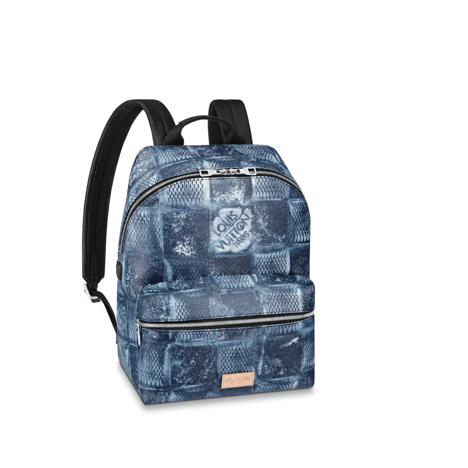Louis Vuitton Discovery Backpack Pm Damier Blue 15.7In/40Cm view 2