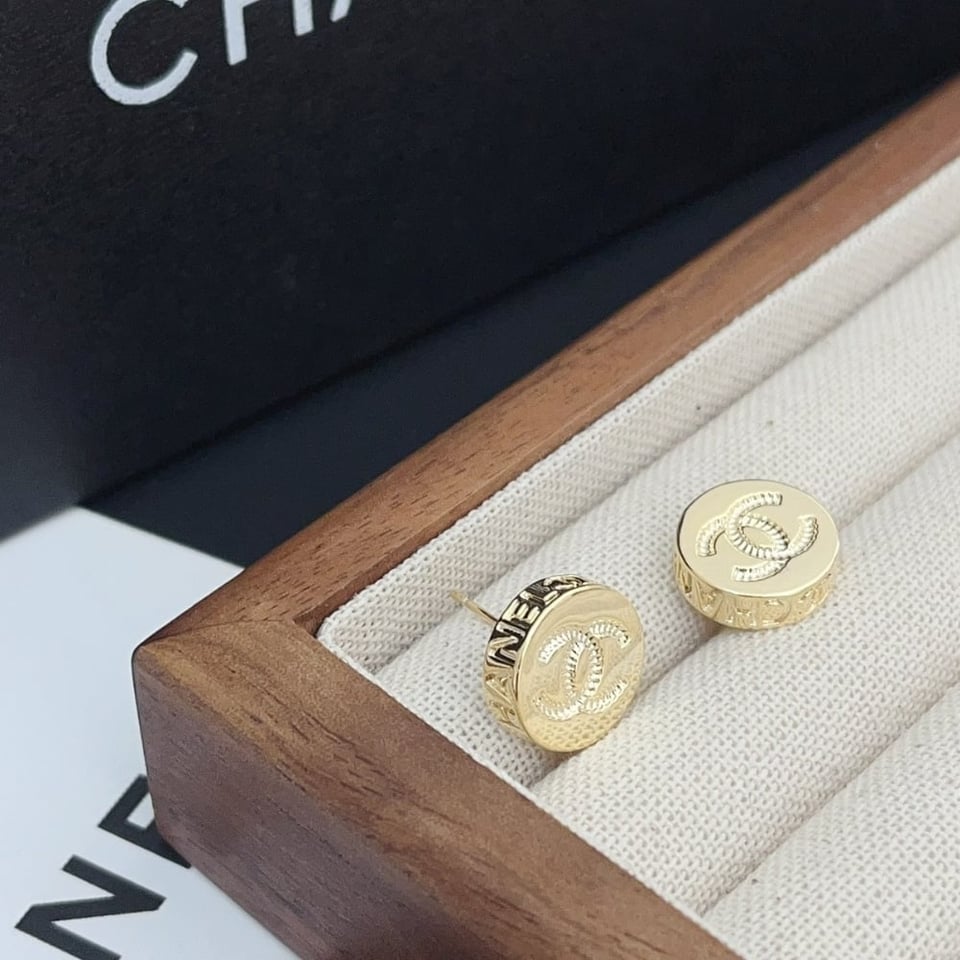 Chanel Gold Mini Earrings view 5
