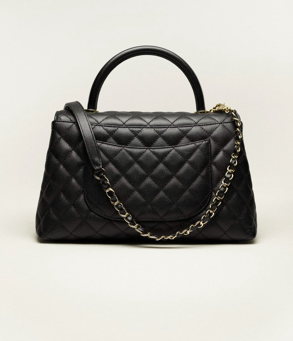 Chanel Coco Large Flap Bag With Top Handle 29cm view 4