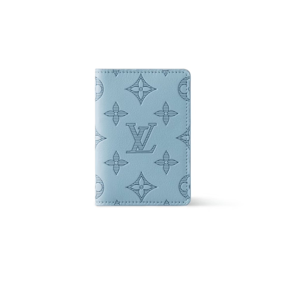 Louis Vuitton Sky Blue Pocket Organizer For Women 8cm M14861
