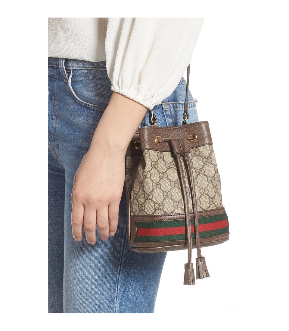 Gucci Ophidia Mini GG Bucket Bag view 5