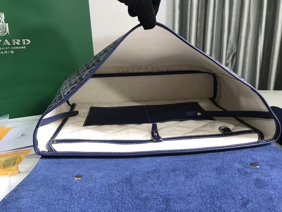 Goyard Citadin Bag 38Cm Navy Blue Canvas view 8