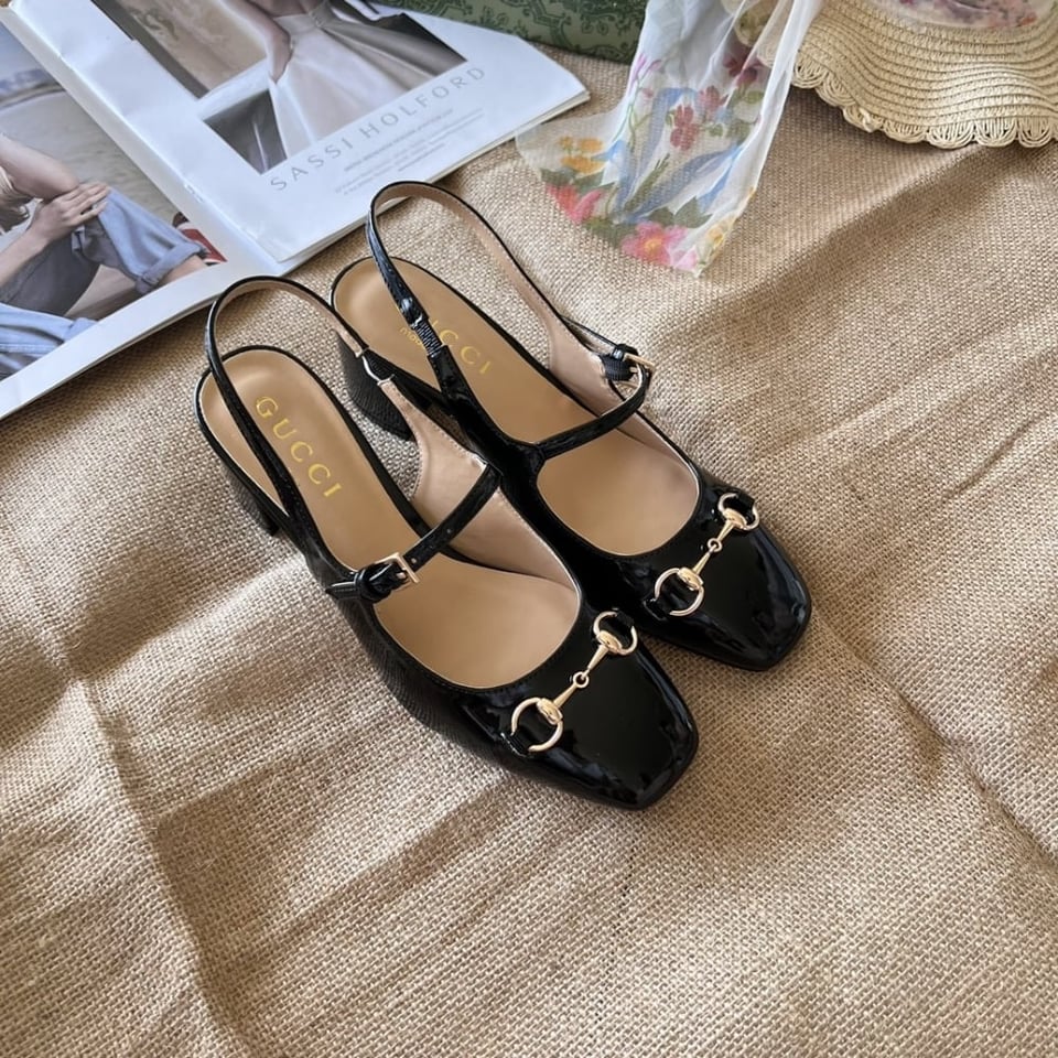Gucci Women’S Horsebit Pump Black Leather 801893 Bnc80 1000 view 3