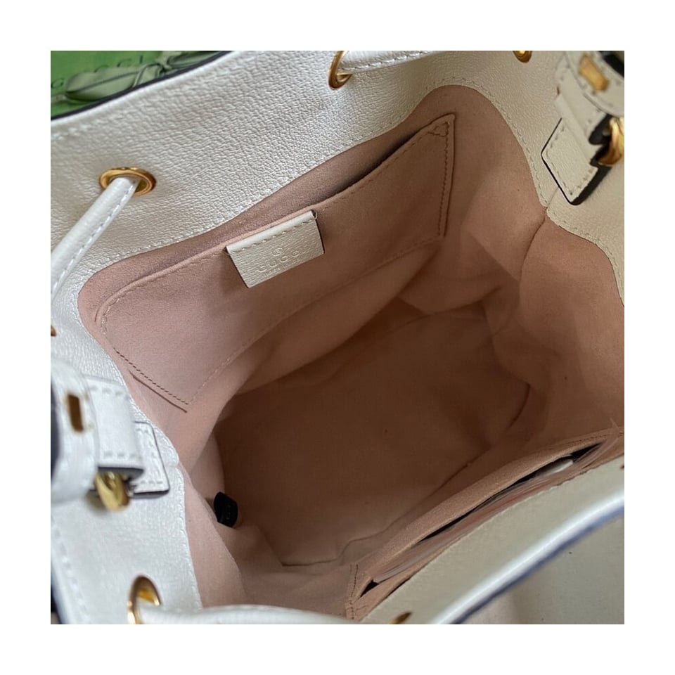 Gucci Ophidia Small GG Bucket Bag White view 8