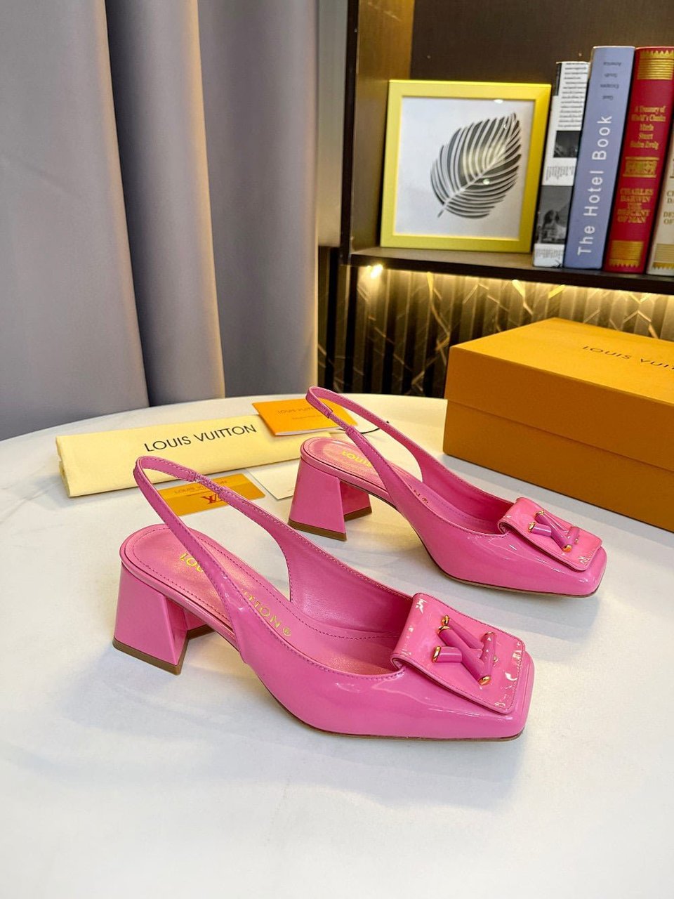 Louis Vuitton Shake Slingback High Heels Pink 1Ab0Wc view 4