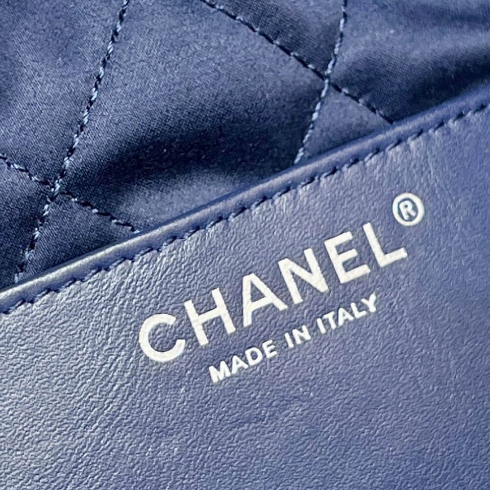 Chanel 22 Mini Handbag in Stitched Denim view 14