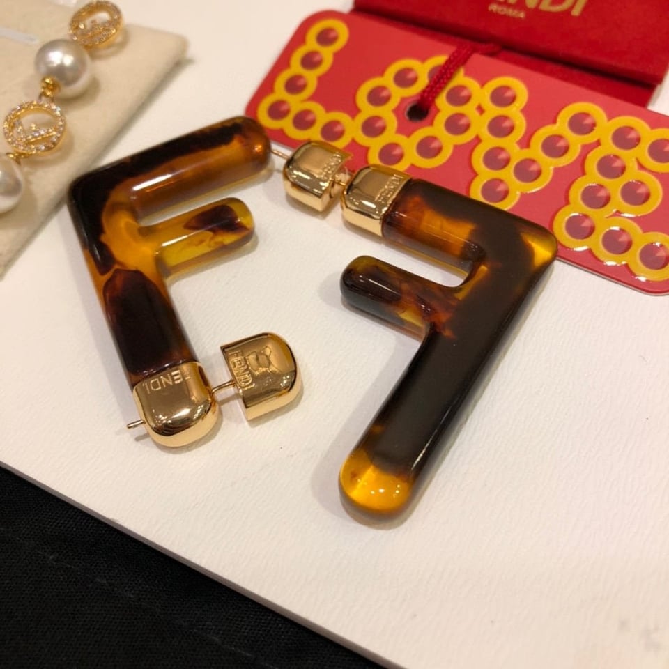 Fendi Logo Earrings view 5
