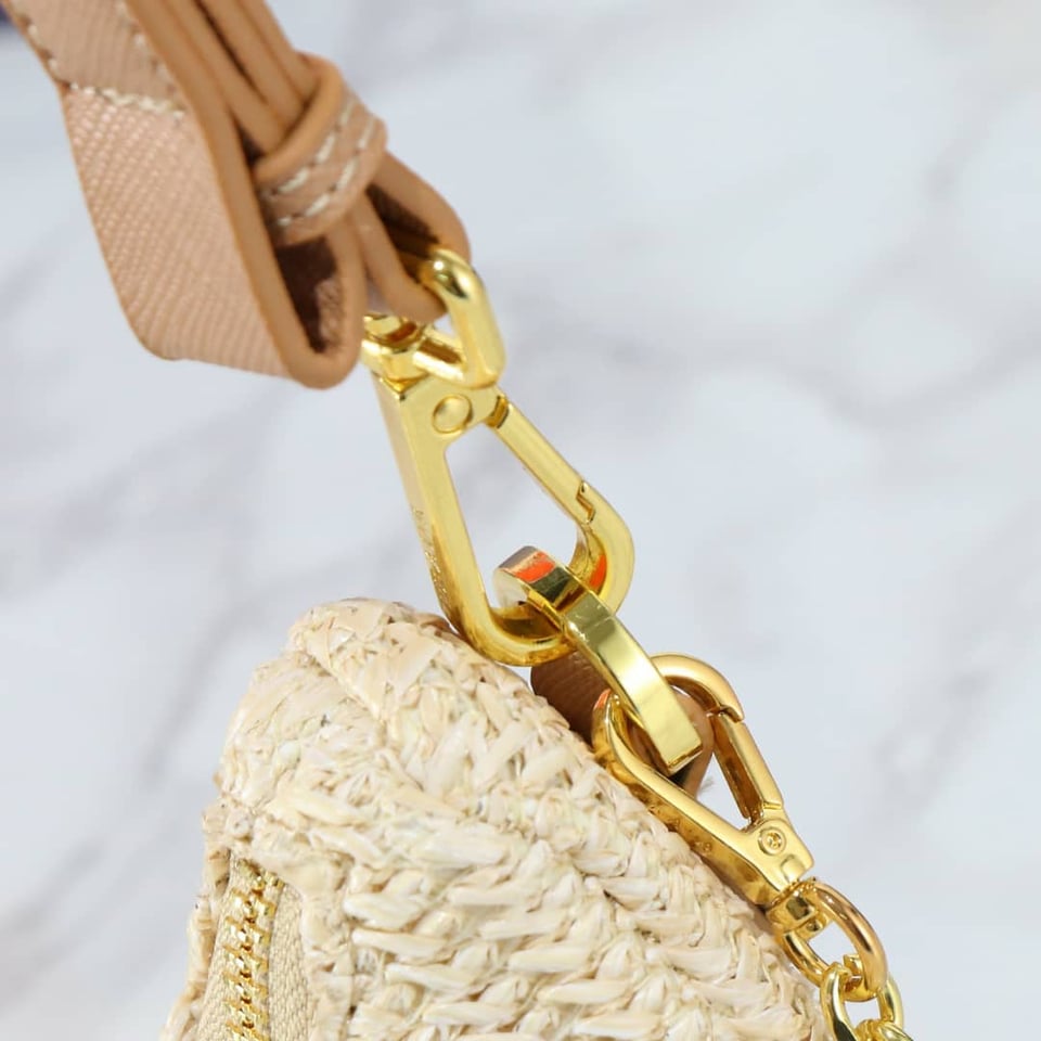 Prada Re Edition Crochet Bag Natural 22Cm view 5