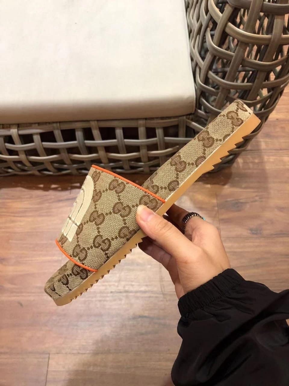 Gucci X The North Face Women?S Slides Beige Orange view 7