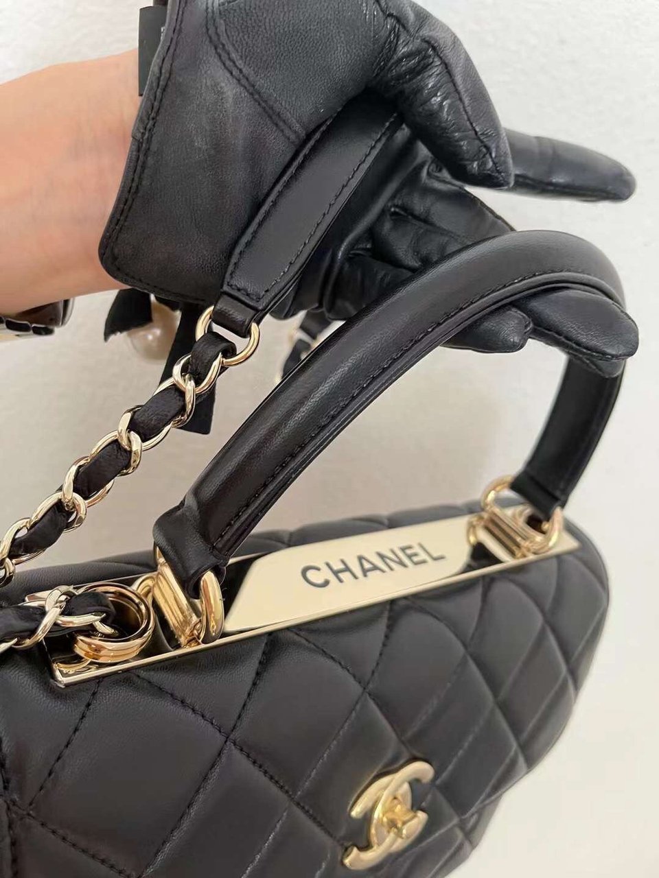 Chanel Cc Trendy Bag Black 25Cm view 8