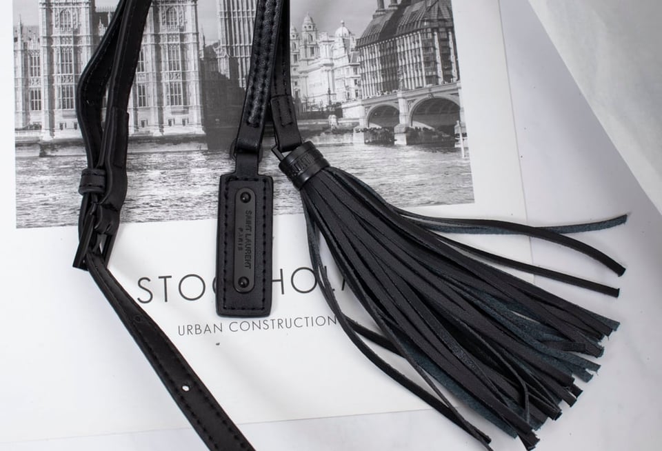 Saint Laurent Lou Camera Bag In Quilted Black Noir Leather 23Cm view 5