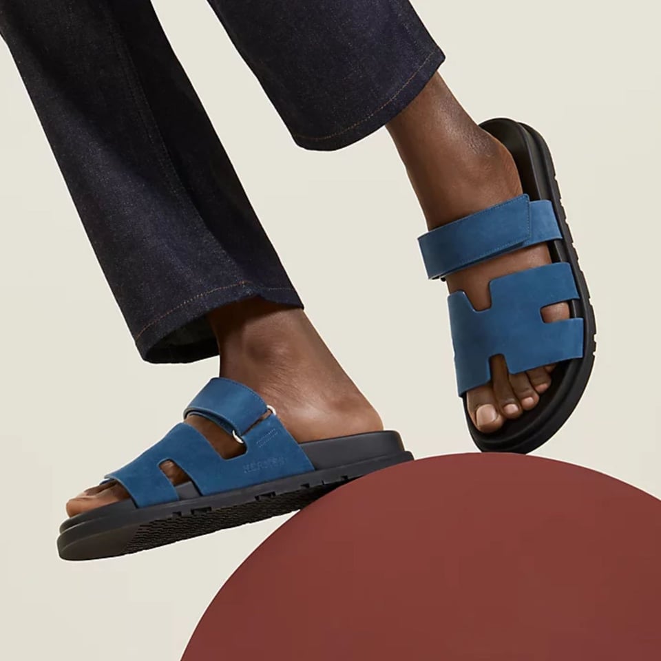 Hermes Chypre Sandal Bleu Turquin Color Goatskin H222856ZHBT400 view 2
