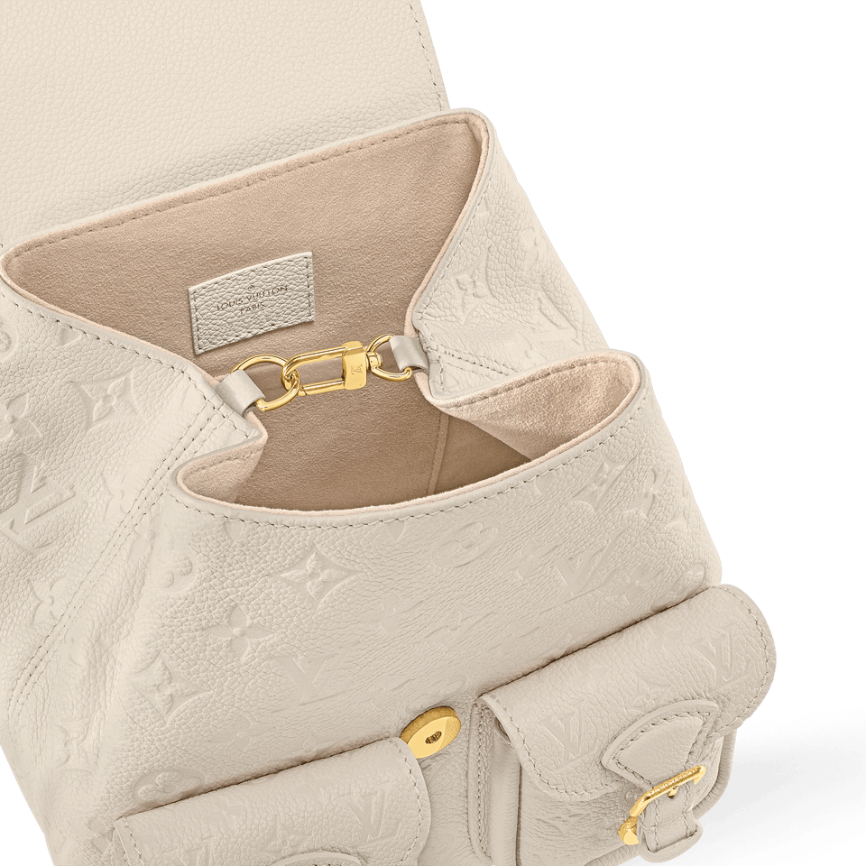 Louis Vuitton Backup Backpack – Monogram Empreinte Leather Cream M47106 22cm/ 8.7cm view 10