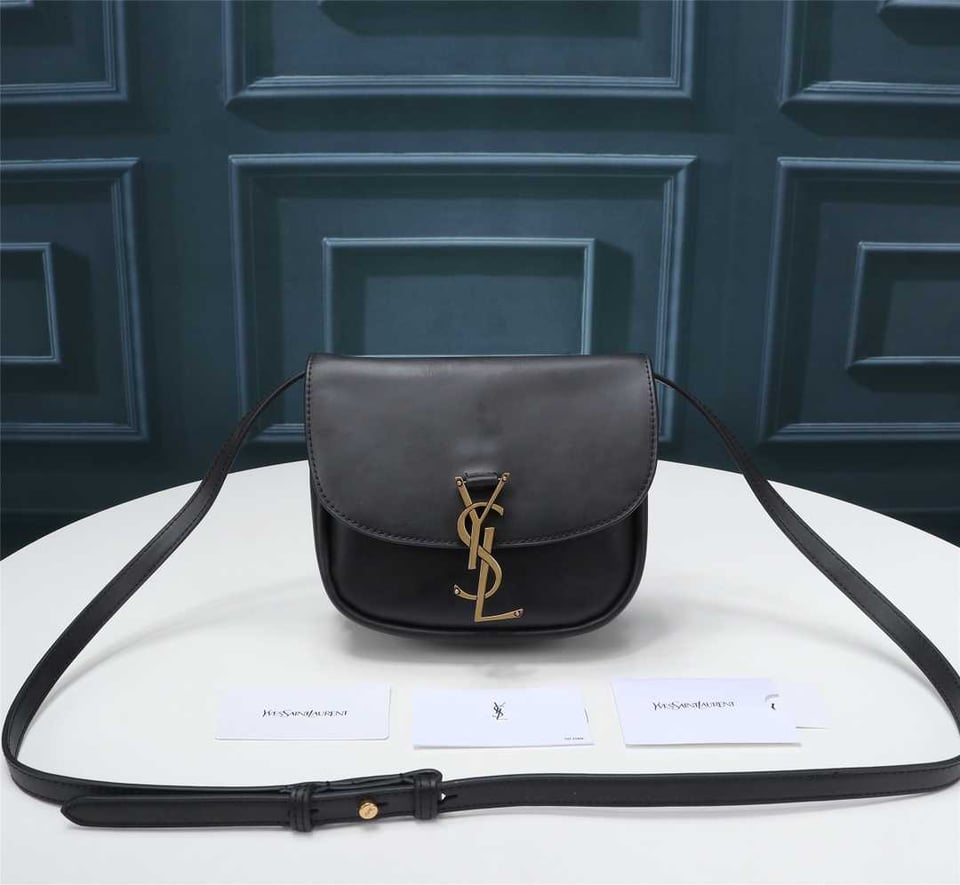 Saint Laurent Kaia Small Satchel In Smooth Vintage Leather Black view 5