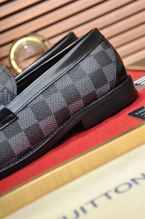 Louis Vuitton LV Monte Carlo Mocassin Damier Black Loafers for Men view 8