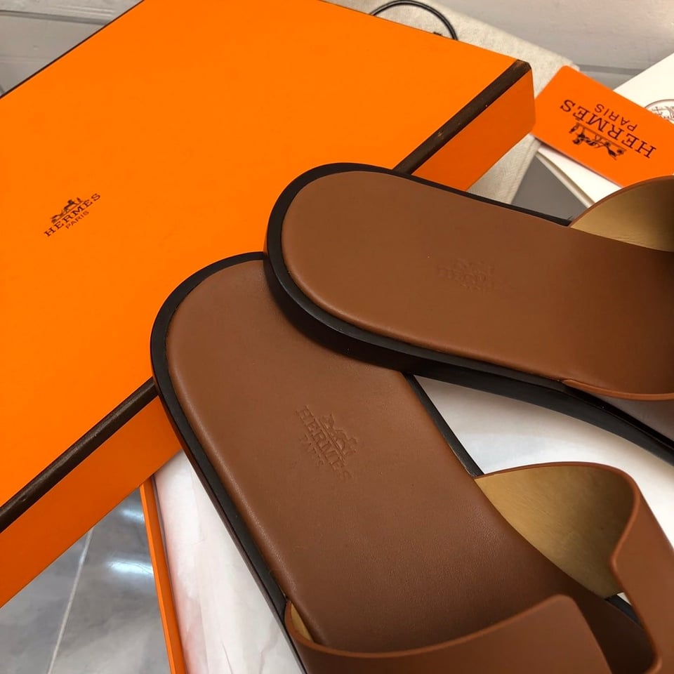 Hermes Izmir Sandal Brown H041141Zh03410 view 7