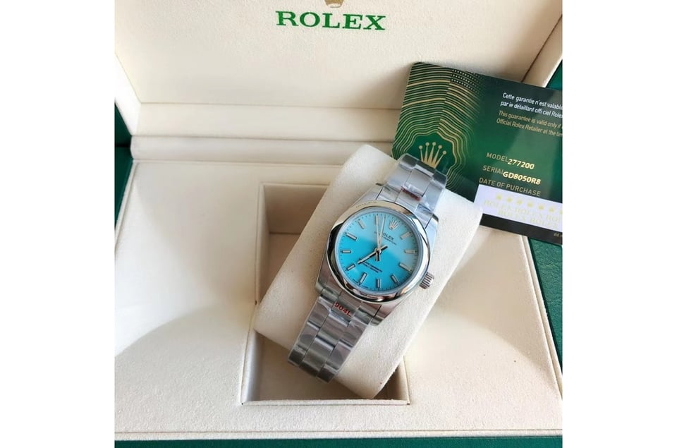 Rolex Oyster Perpetual 31/41mm SS/SS Blue/Stk view 6