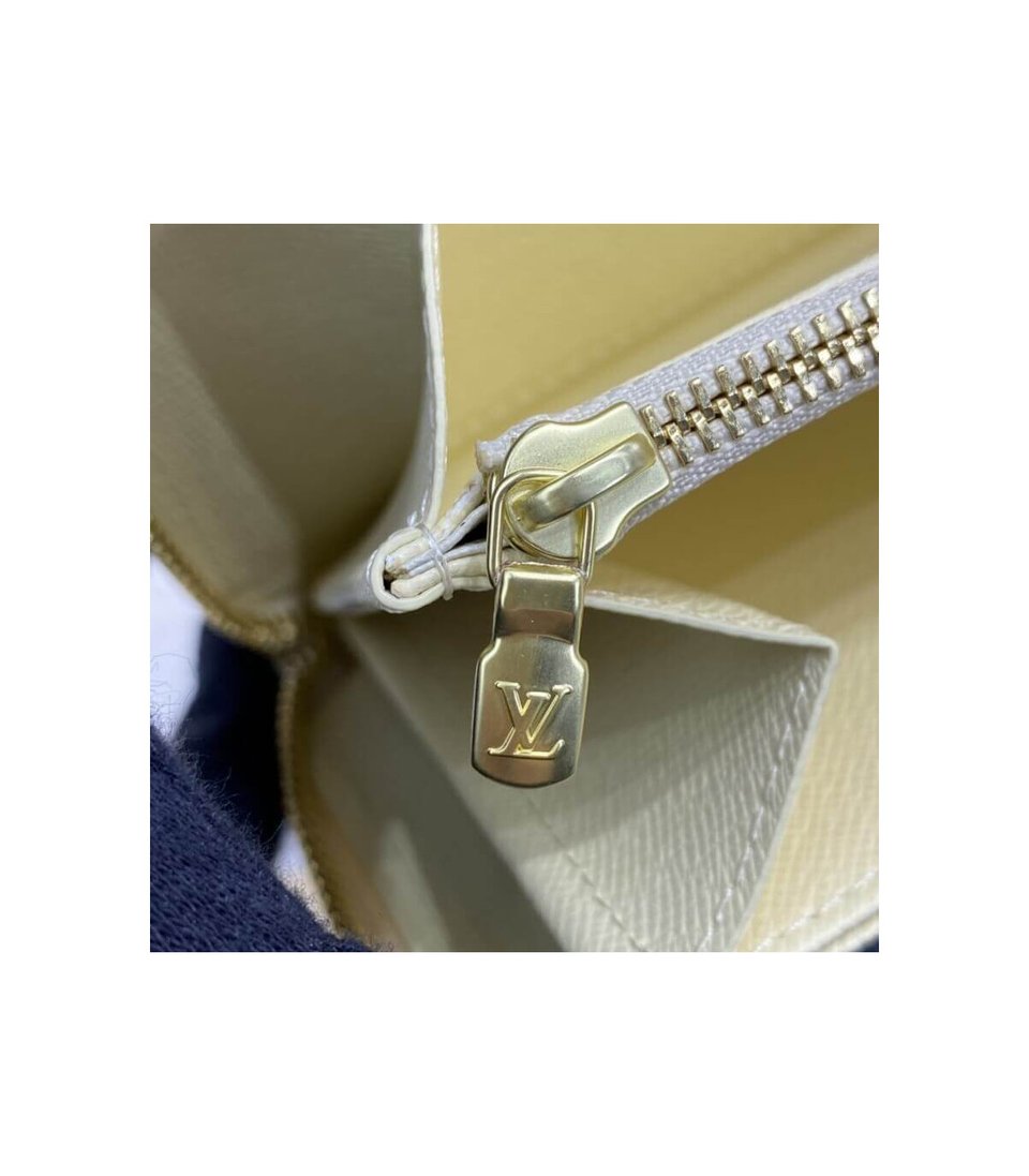 Louis Vuitton Damier Azur Zippy Wallet Beige view 10