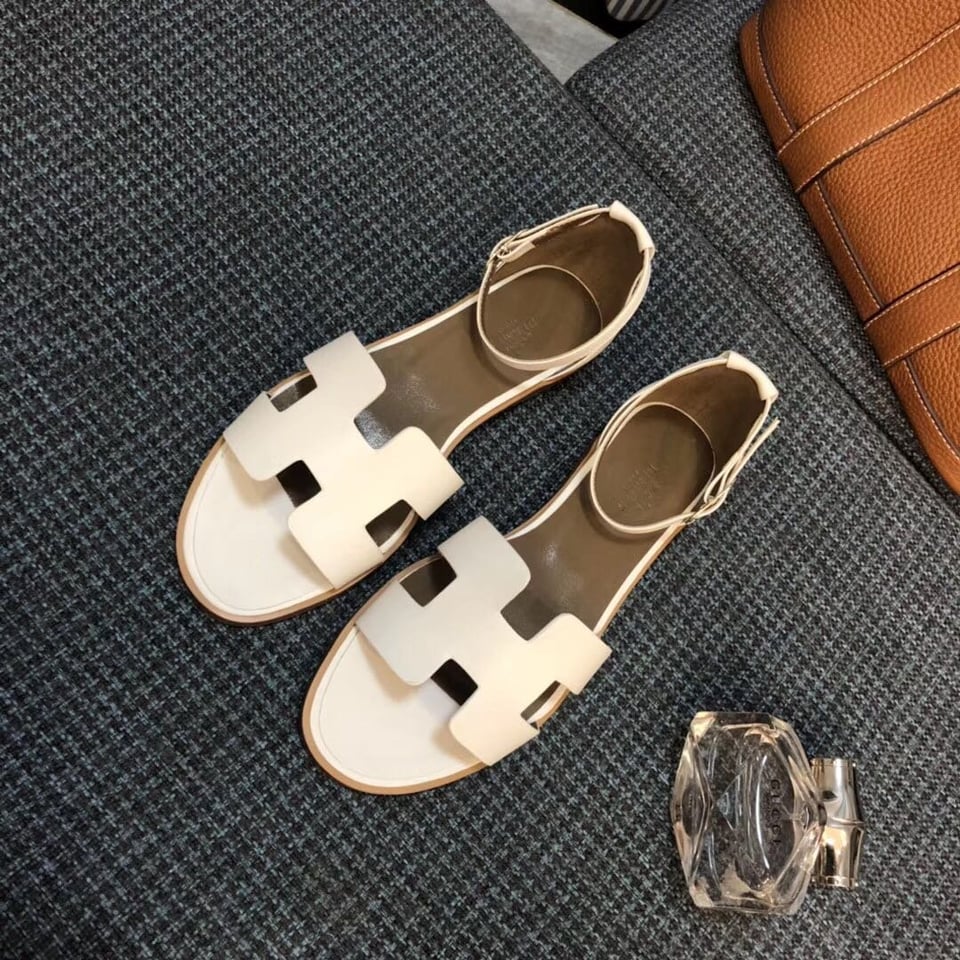 Hermes Santorini Sandal White H182139Z90350 view 7