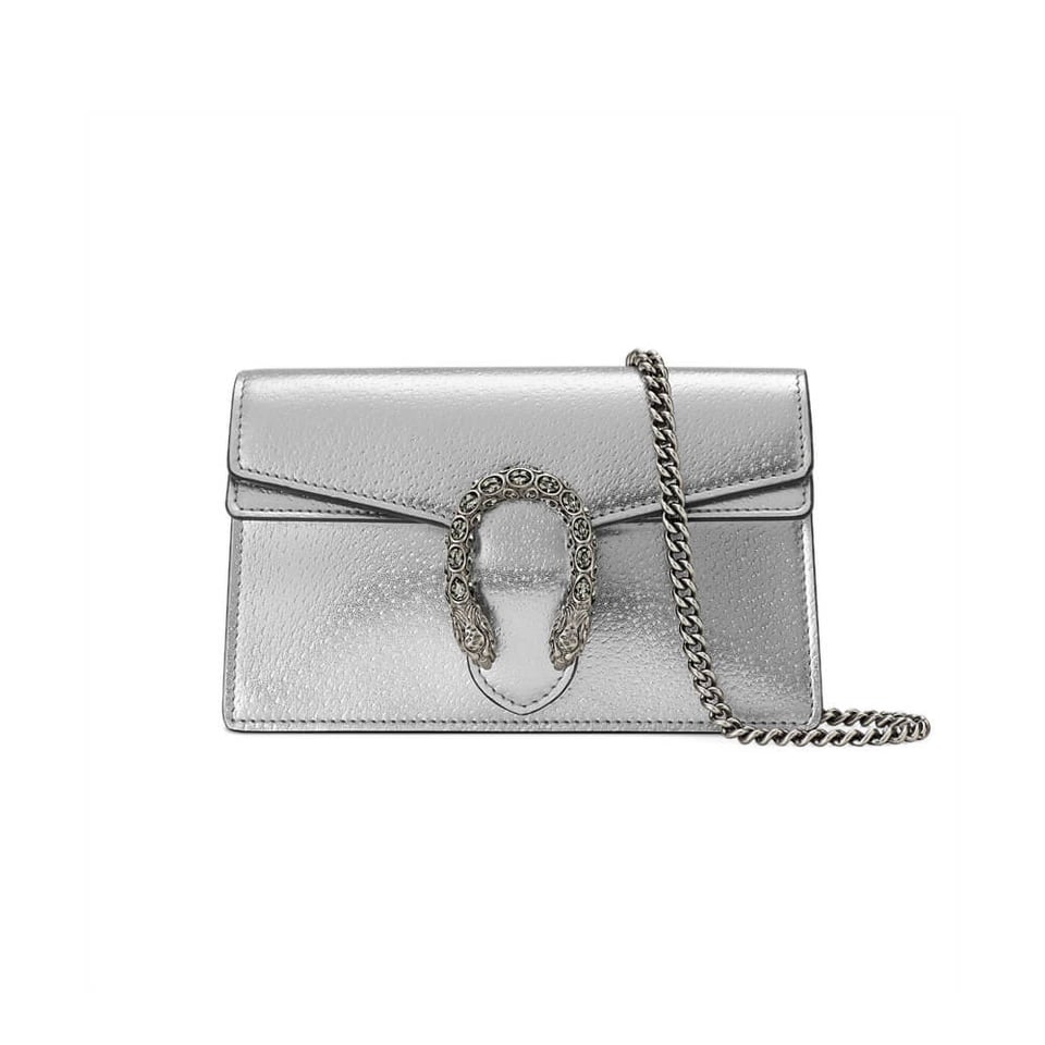Gucci Dionysus Super Mini Bag in Silver