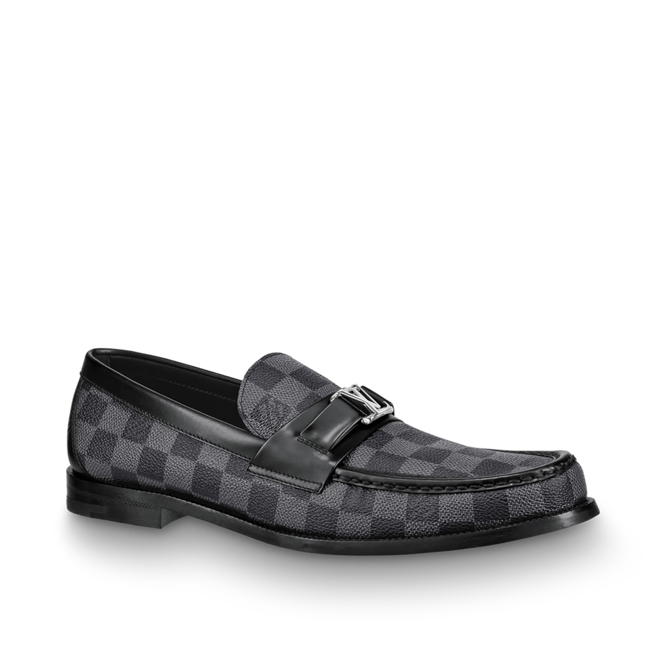 Louis Vuitton LV Monte Carlo Mocassin Damier Black Loafers for Men view 2