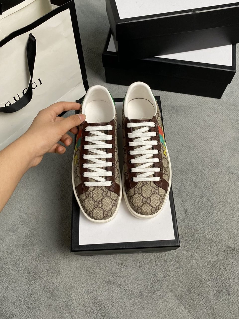 Gucci Ace ?Fake Not Print? 636358 2Gc10 8260 view 4