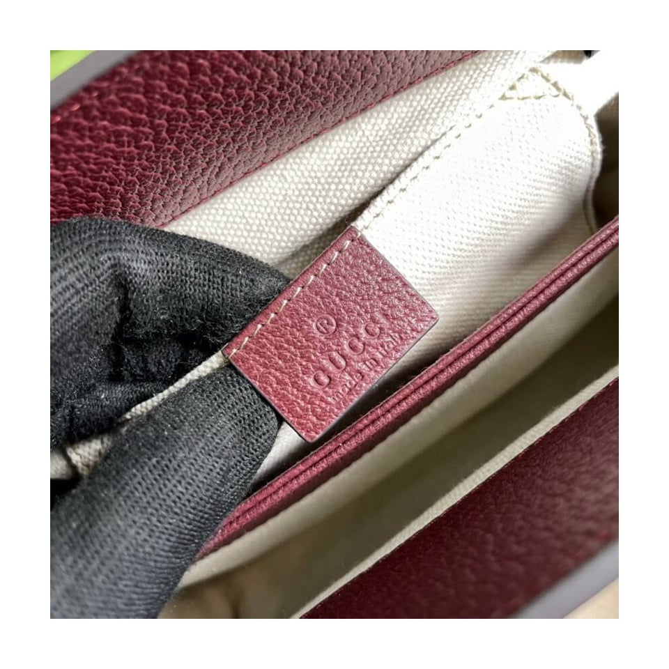 Gucci Ophidia GG Small Shoulder Bag 503877 in Burgundy view 9