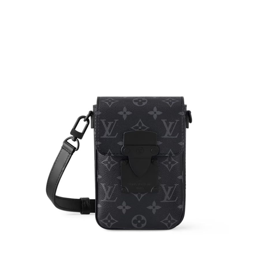 Louis Vuitton S-Lock Vertical Wearable Wallet Black 18Cm