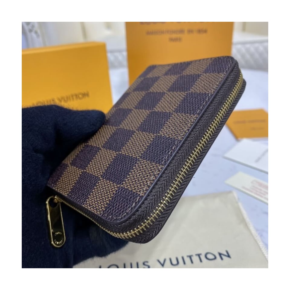Louis Vuitton Damier Ebene Zippy Coin Purse Brown view 5