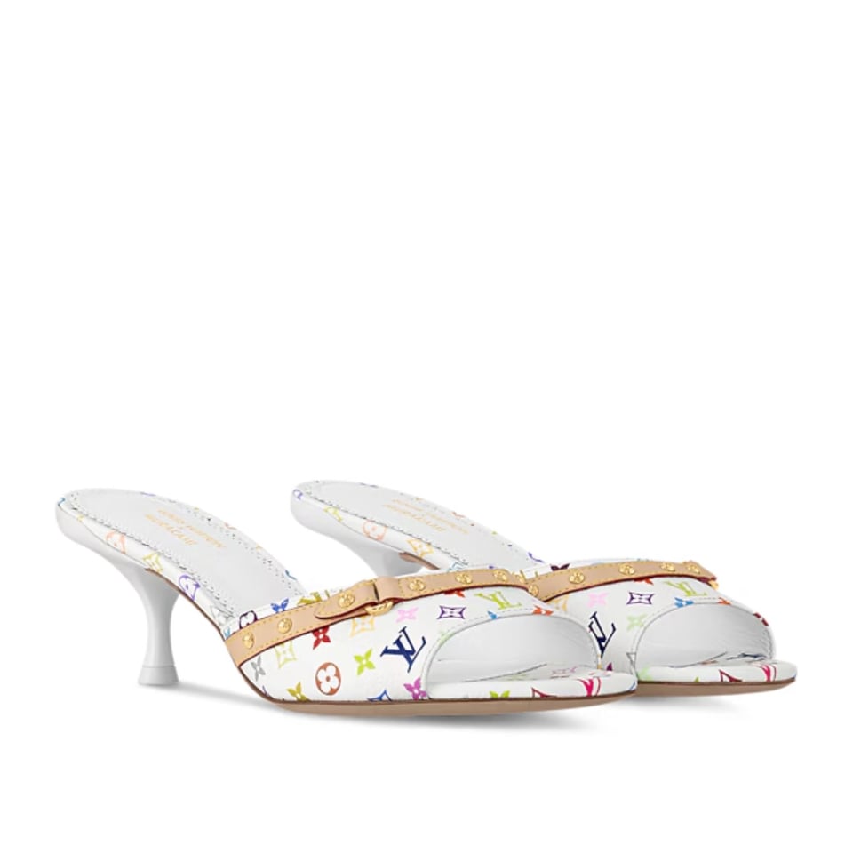 Louis Vuitton LV x TM 6AM Mule 1AGWT2 White view 2