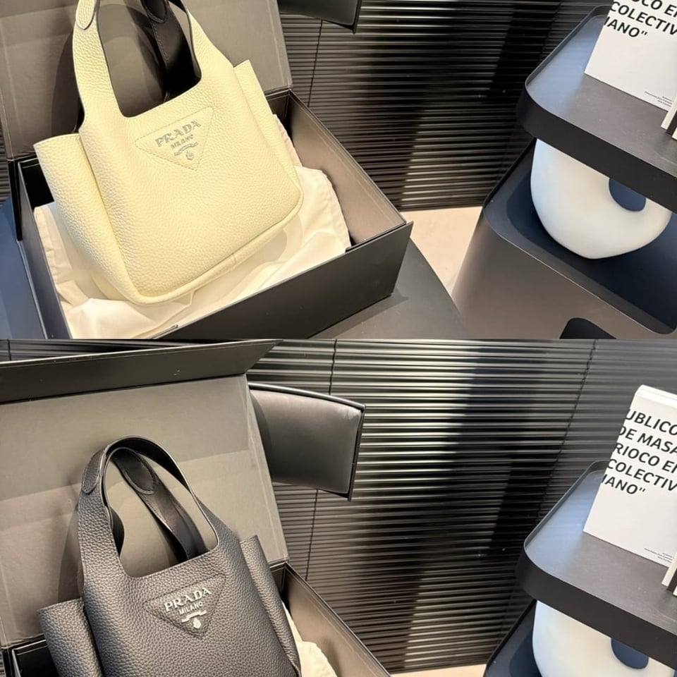 Prada Leather Mini Handbag Black 18Cm view 4