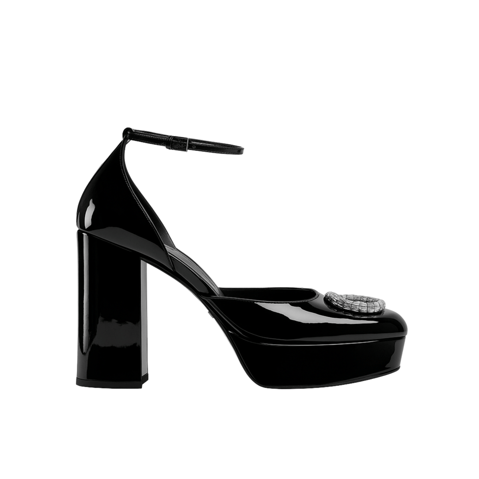 Gucci Women’S Platform Pump With Double G Black 762386 Bnc00 1000 view 2
