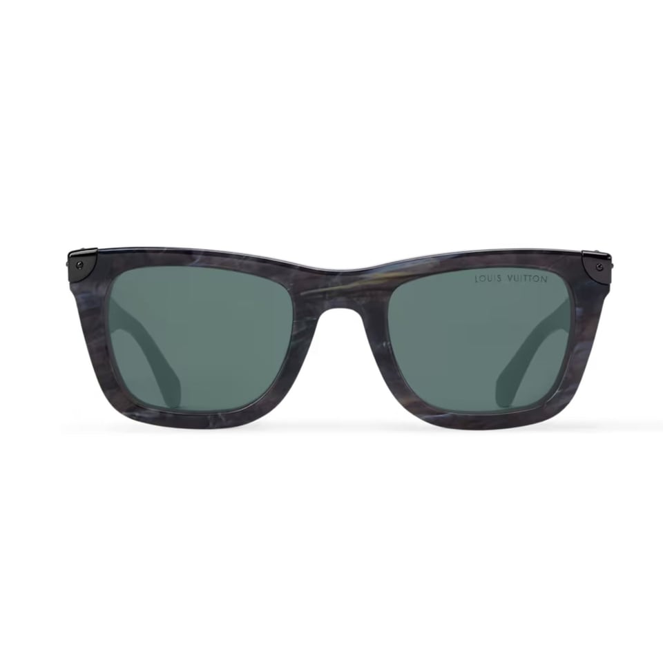 Louis Vuitton Heritage Square-Shaped Sunglasses Marble Gray Square-shaped Z3286U view 4